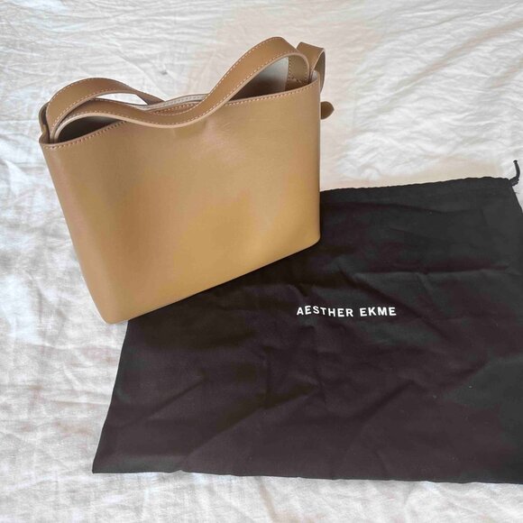 Aesther Ekme Mini Crossbody Sac, Tan, EUC - Picture 2 of 10